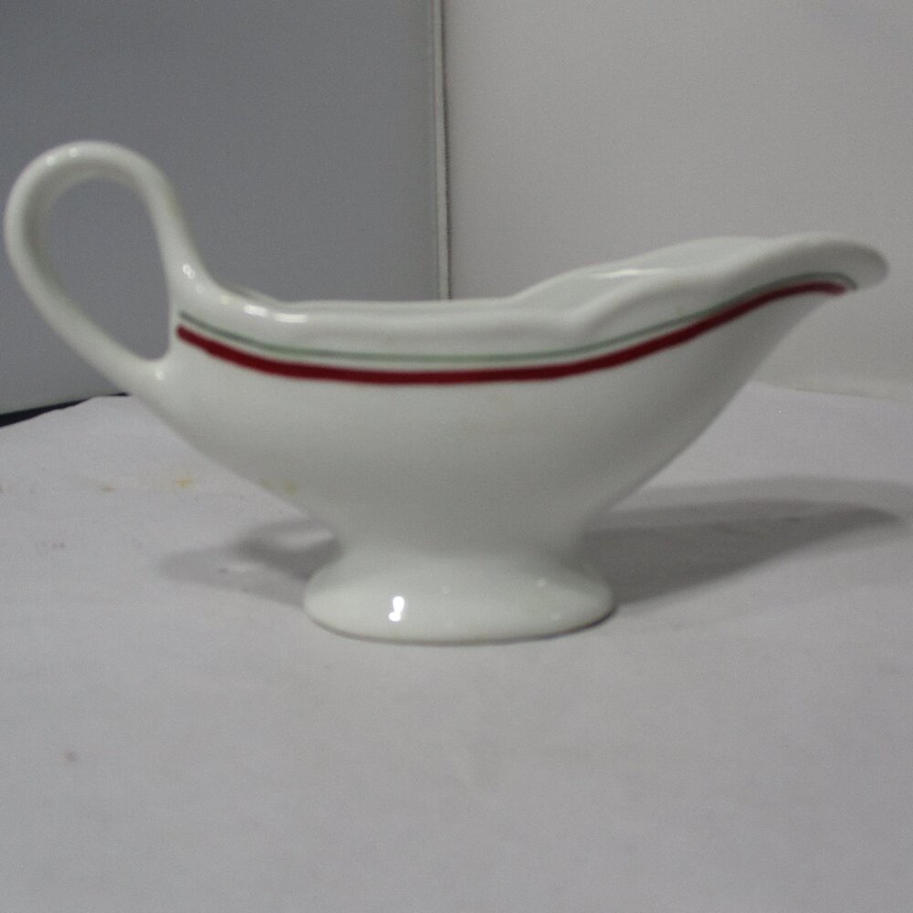 Vintage Shenango China Restaurant Ware Gravy Sauce Boat US Army Medical Dept
